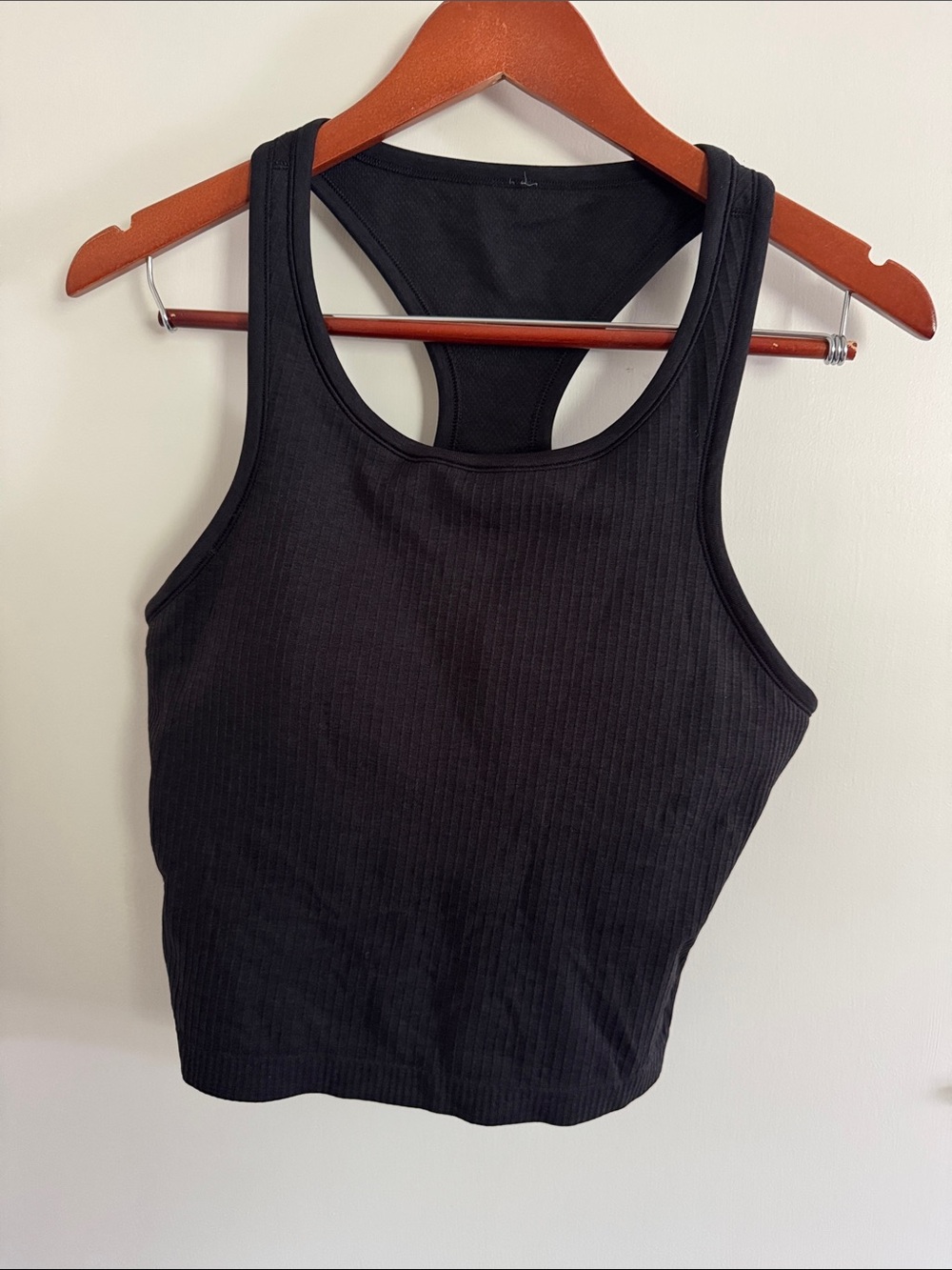 lululemon ebb to street ribbed cropped tank top size 12
